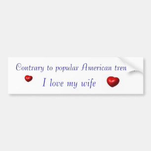 I love my wife sticker