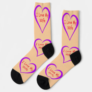 I Love My Wife Valentine's Day Socks