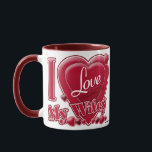 I Love My Wifey red - heart Mug<br><div class="desc">I Love My Wifey red - heart</div>