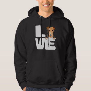 I Love My Wire Fox Terrier Dog Hoodie