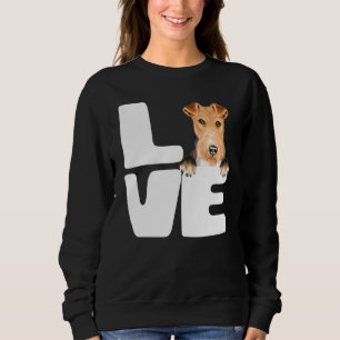 I Love My Wire Fox Terrier Dog Sweatshirt