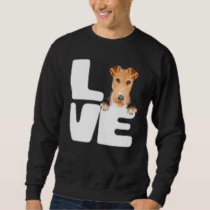 I Love My Wire Fox Terrier Dog Sweatshirt