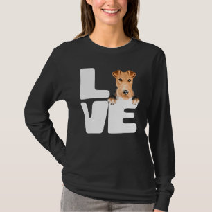 I Love My Wire Fox Terrier Dog T-Shirt