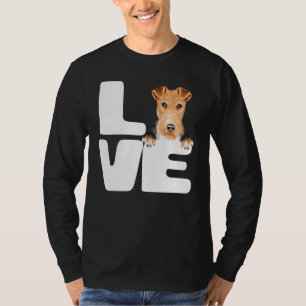 I Love My Wire Fox Terrier Dog T-Shirt