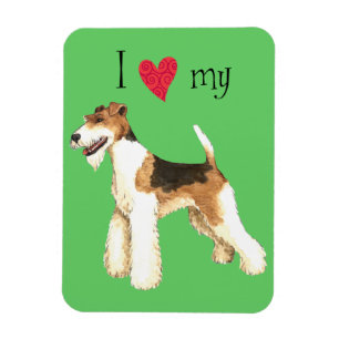 I Love my Wire Fox Terrier Magnet