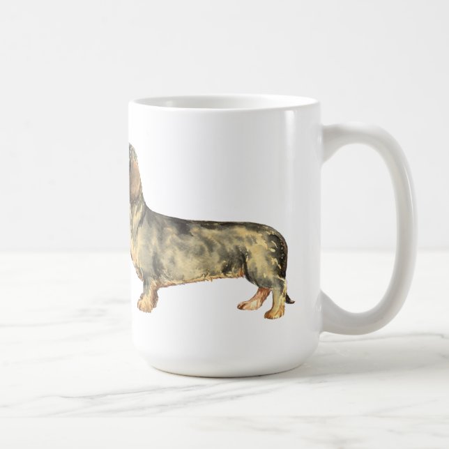 I Love my Wirehaired Dachshund Coffee Mug (Right)