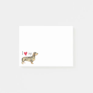 I Love my Wirehaired Dachshund Post-it Notes