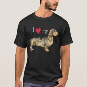 I Love my Wirehaired Dachshund T-Shirt