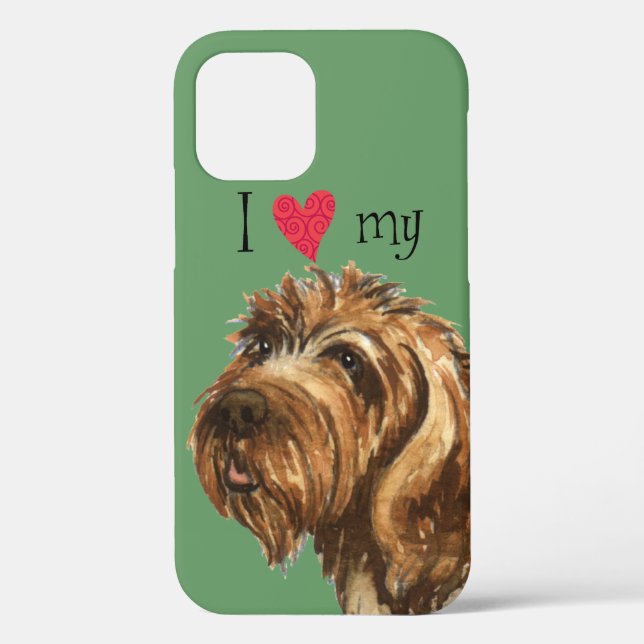 I Love my Wirehaired Pointing Griffon Case-Mate iPhone Case (Back)