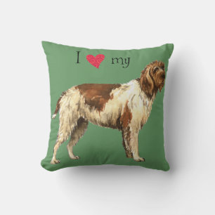 I Love my Wirehaired Pointing Griffon Cushion