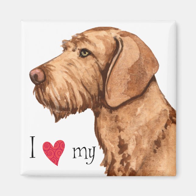 I Love my Wirehaired Vizsla Magnet (Front)