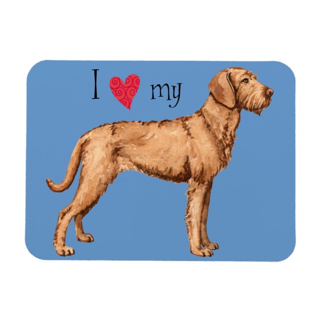 I Love my Wirehaired Vizsla Magnet (Horizontal)
