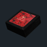 I Love My Wonderful Granddaughter, Christmas Gift Box<br><div class="desc">I love My Wonderful Granddaughter,  colorful Christmas poinsettias design</div>