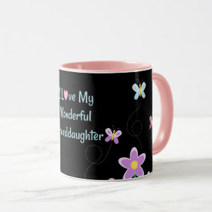 I Love My Wonderful Granddaughter, pretty design Mug