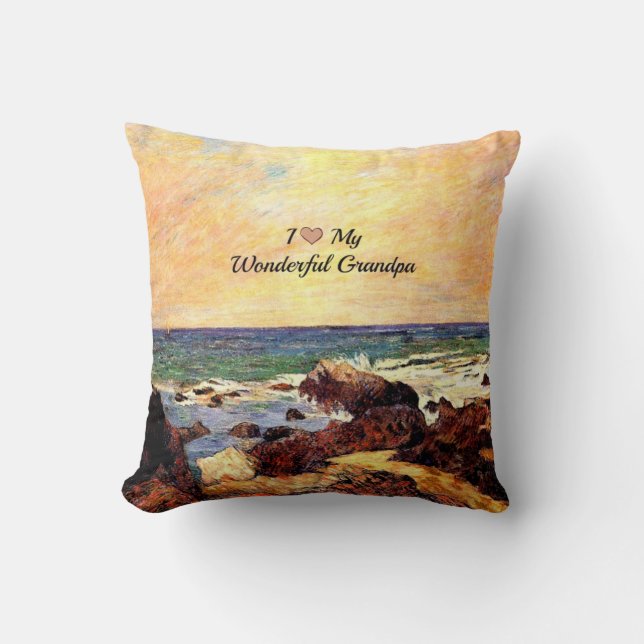 I Love My Wonderful Grandpa Cushion (Front)