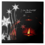 "I Love My Wonderful Grandson"  Tile<br><div class="desc">Especially for Grandson,  custom design.</div>