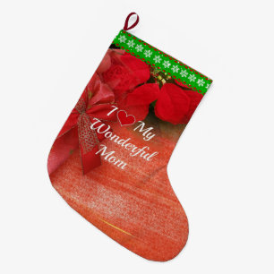I Love My Wonderful Mum Large Christmas Stocking