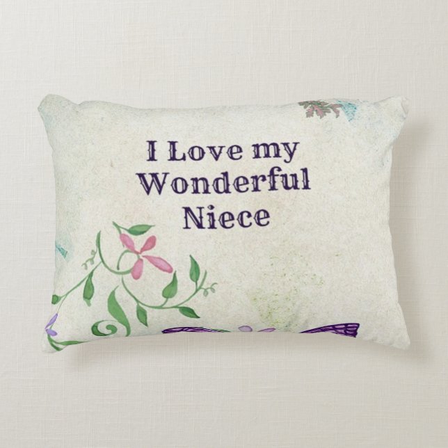 I Love My Wonderful Niece Decorative Cushion (Front)