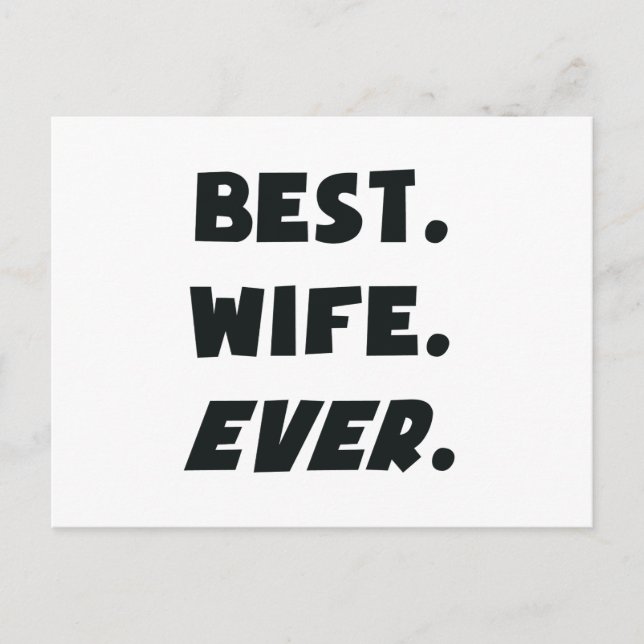 I Love My Worlds Best Wife Ever Postcard (Front)