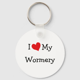 I Love My Wormery Key Ring