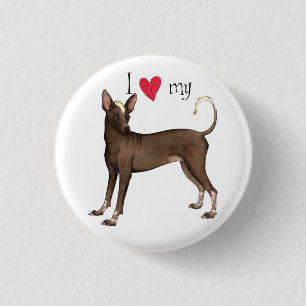 I Love my Xolo 3 Cm Round Badge
