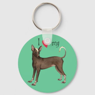 I Love my Xolo Key Ring