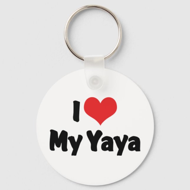 I Love My Yaya Keychain (Front)