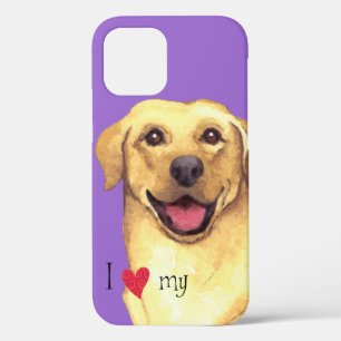 I Love my Yellow Lab iPhone 12 Case