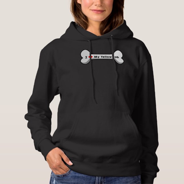 I Love My Yellow Lab    Hoodie (Front)