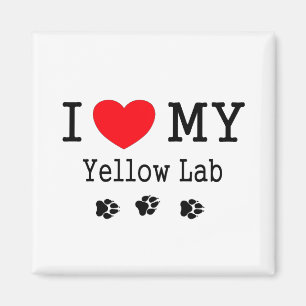 I Love My Yellow Lab Magnet