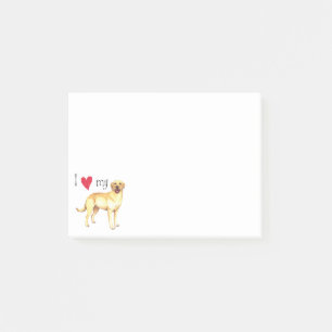 I Love my Yellow Lab Post-it Notes