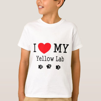 I Love My Yellow Lab T-Shirt