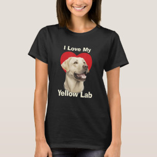 I Love My Yellow Lab Yellow Labrador Retriever Pup T-Shirt