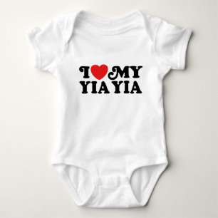 I Love My Yia Yia Baby Bodysuit