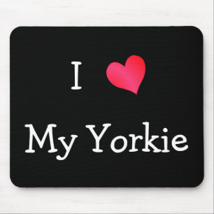 I Love My Yorkie Mouse Mat