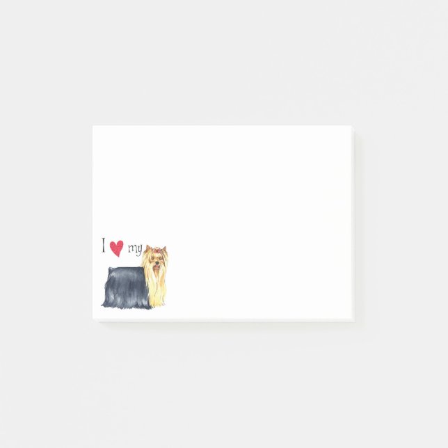 I Love my Yorkie Post-it Notes (Front)