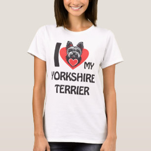 I Love My Yorkshire Terrier – Cute Yorkie Dog T-Shirt