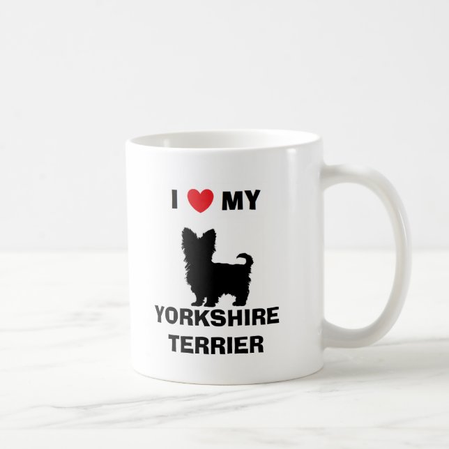 "I Love My Yorkshire Terrier" Mug (Right)