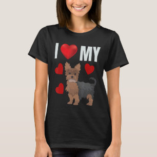I Love My Yorkshire Terrier Yorkie Dog Puppy Dogs T-Shirt