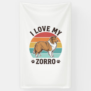 I Love My Zorro Vintage Dog Lover Design_1 Banner