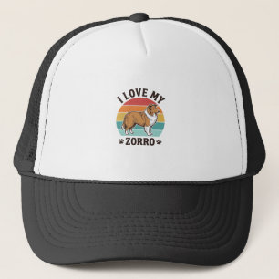 I Love My Zorro Vintage Dog Lover Design_1 Trucker Hat