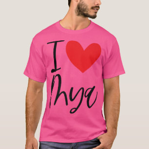 I Love Mya Name Personalised Girl Woman BFF Friend T-Shirt