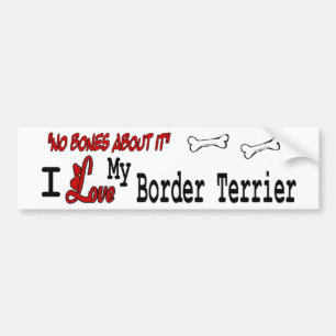I Love MyBorder Terrier Bumper Sticker