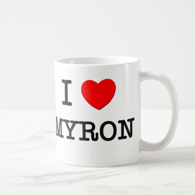 I Love Myron Coffee Mug (Right)