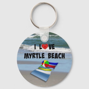I Love Myrtle Beach Key Ring