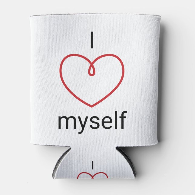 I Love Myself Design Can Cooler (Front)