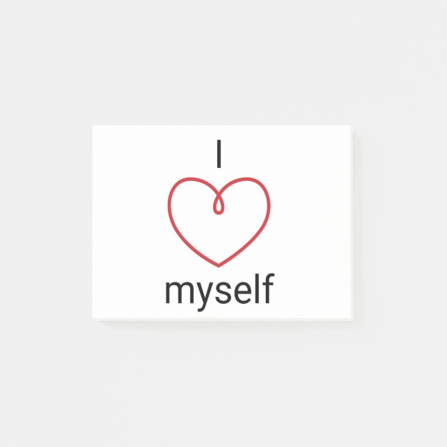 I Love Myself Design Post-it Notes (Front)