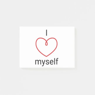 I Love Myself design Post-it Notes