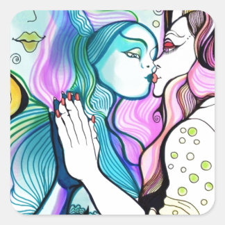 I love myself - or The Magic Mirror Square Sticker