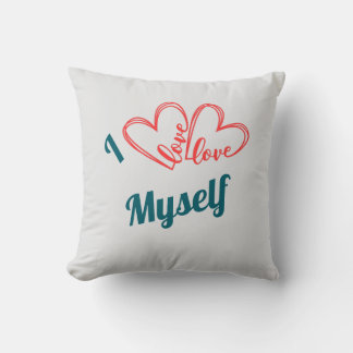 I Love Myself - Self-Care Button Cushion